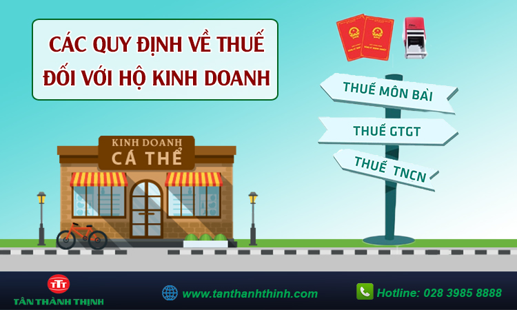 Các quy định về thuế đối với hộ kinh doanh 